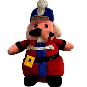 Vintage Softouch Toys Lee's Babies Nutcracker 7.25"H Plush Toy, Circa 1980's